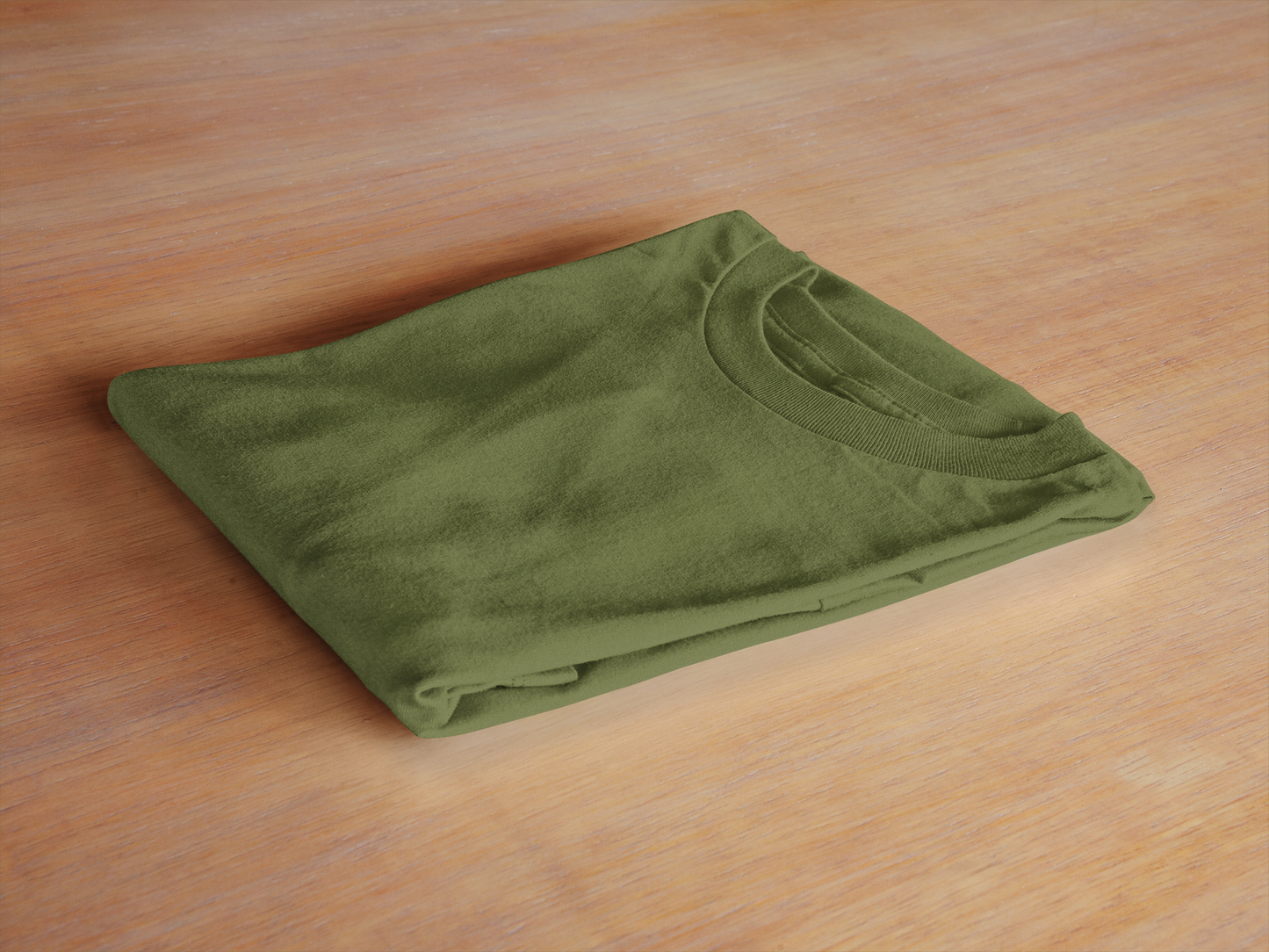 Men's Solid Full Sleeve Cotton T-Shirt – Winter Casuals – Slim Fit & Stylish | Olive Green