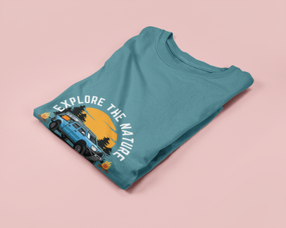 Explore the Nature Adventure Full Sleeve Cotton Blend T-Shirt – Full Sleeve Outdoor Graphic Tee